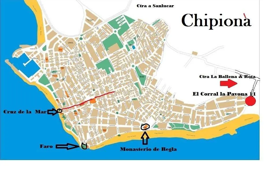 La Pavona 11 - 1ª Linea De Playa Chipionaヴィラ スペイン